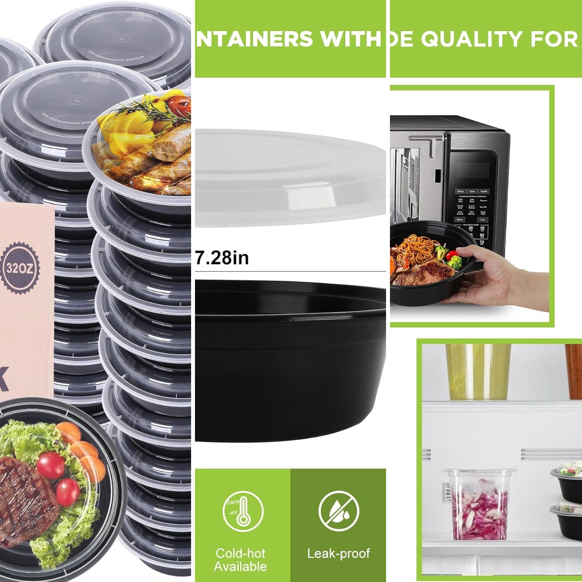 Meal Prep Freezer - Meal Prep Bakjes met Deksels -