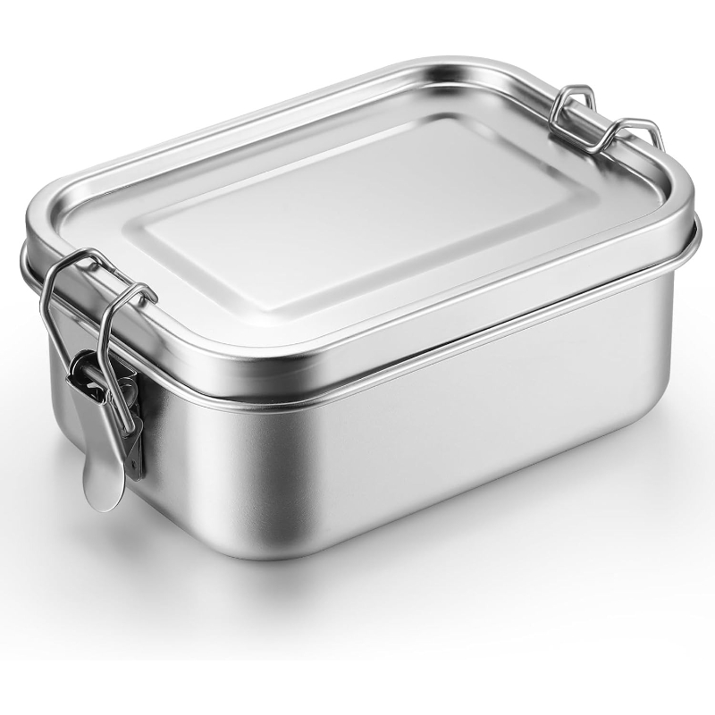 Meal Prep Organizer - Roestvrijstalen voedselbewaarcontainers met deksels Lunchbox Koelkastorganizer