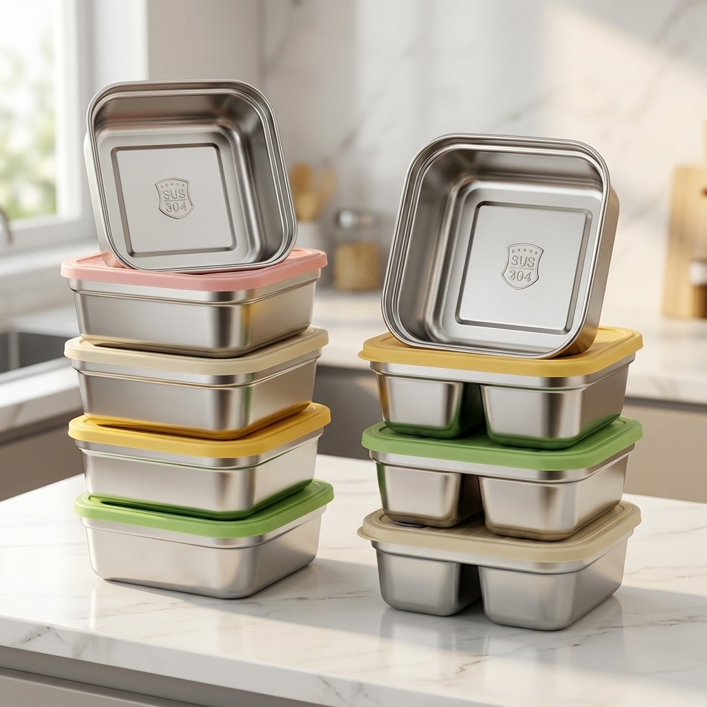 Meal Prep Freezer - Fruit- en groentebewaarbak, stapelbaar, grote capaciteit,