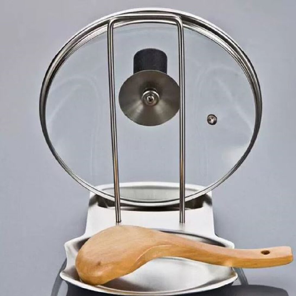 Meal Prep Organizer - Roestvrijstalen dekselhouder voor potten, keukenopbergrek voor
