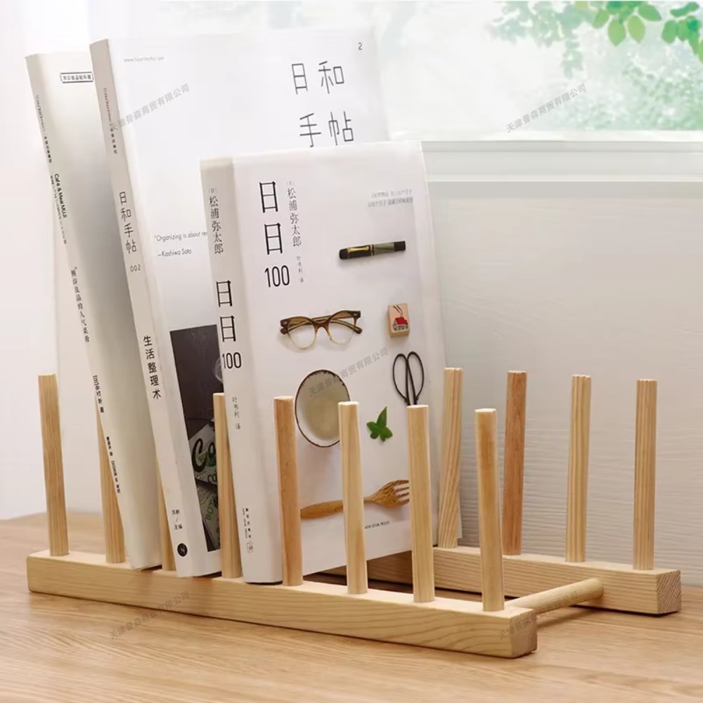 Meal Prep Organizer - DIY Bamboe Afdruiprek Houten Bordschotelrek Keukenopberger