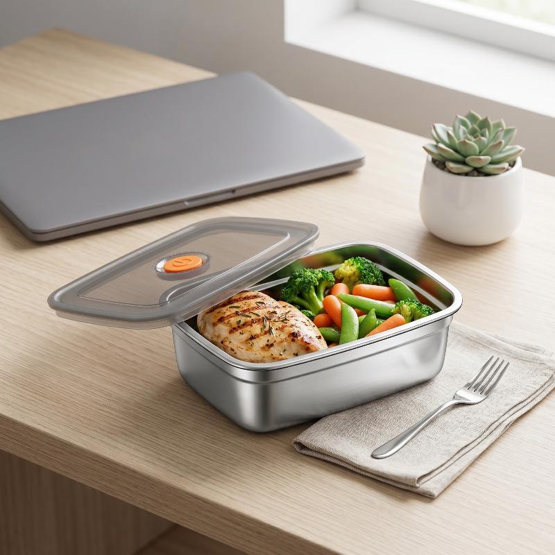 Roestvrijstalen campinglunchbo - Meal Prep Freezer recensie en prijs