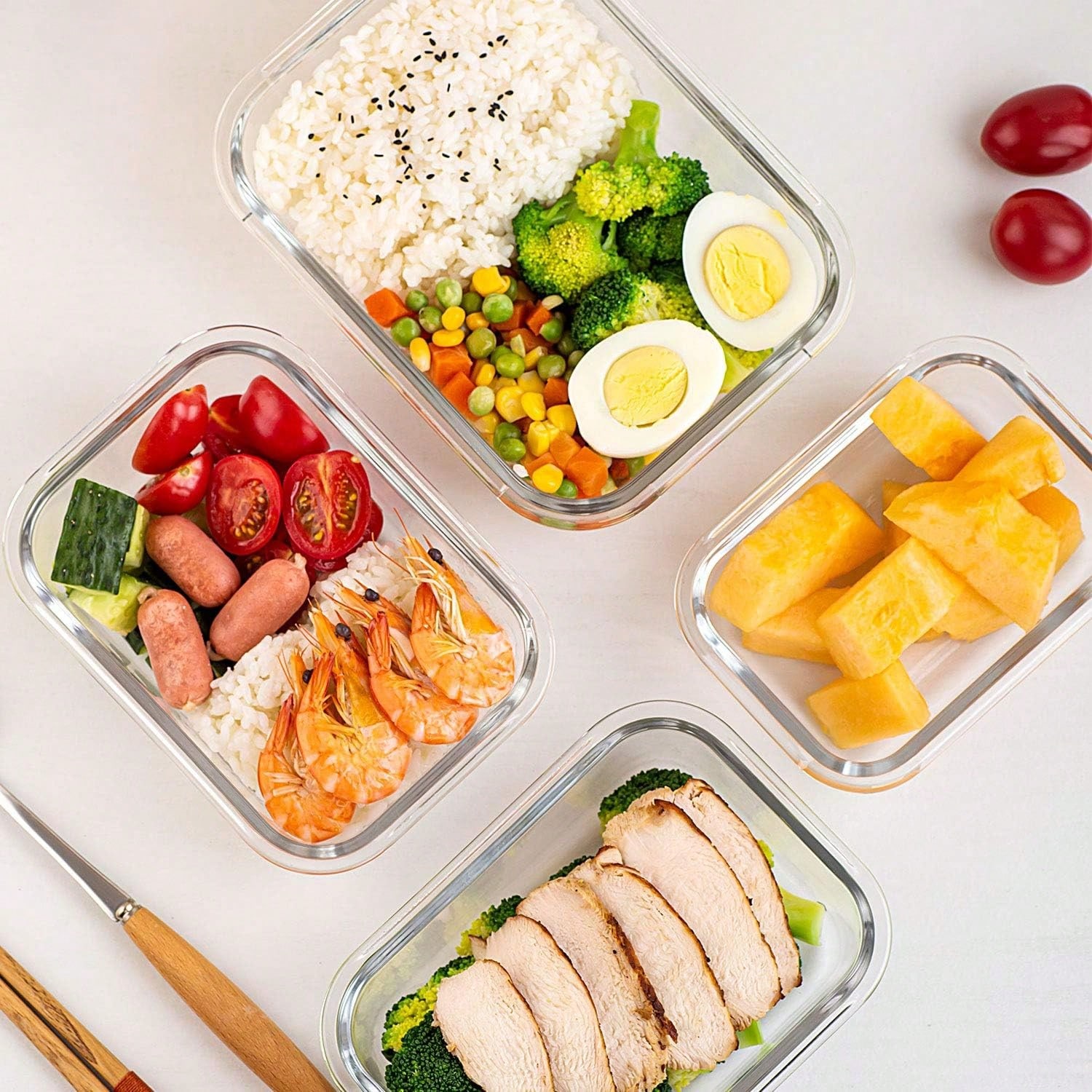 10-delige glazen voorraaddozen - Meal Prep Freezer recensie en prijs