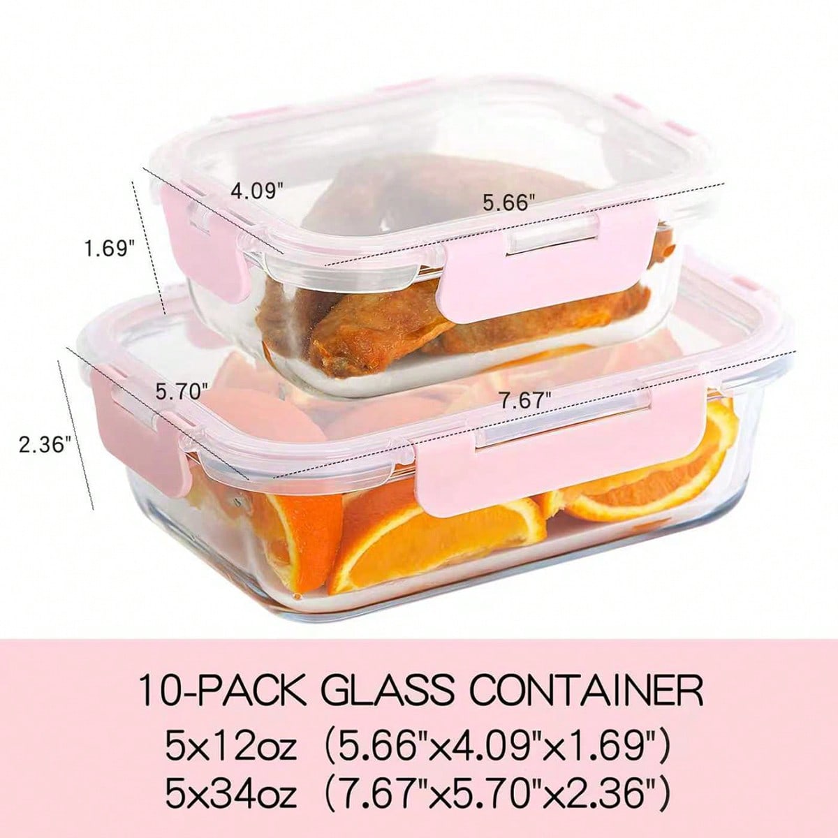 10-delige glazen voorraaddozen - Meal Prep Freezer recensie en prijs