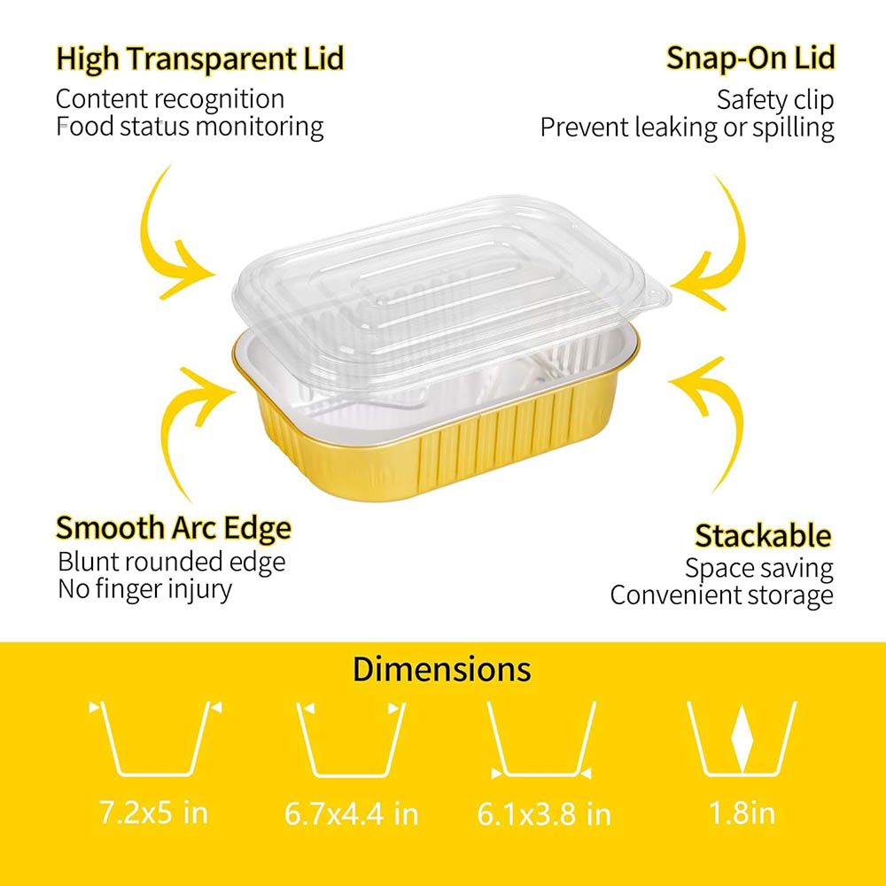 Kleine aluminium bakjes met de - Meal Prep Freezer recensie en prijs