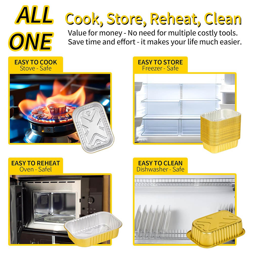 Kleine aluminium bakjes met de - Meal Prep Freezer recensie en prijs