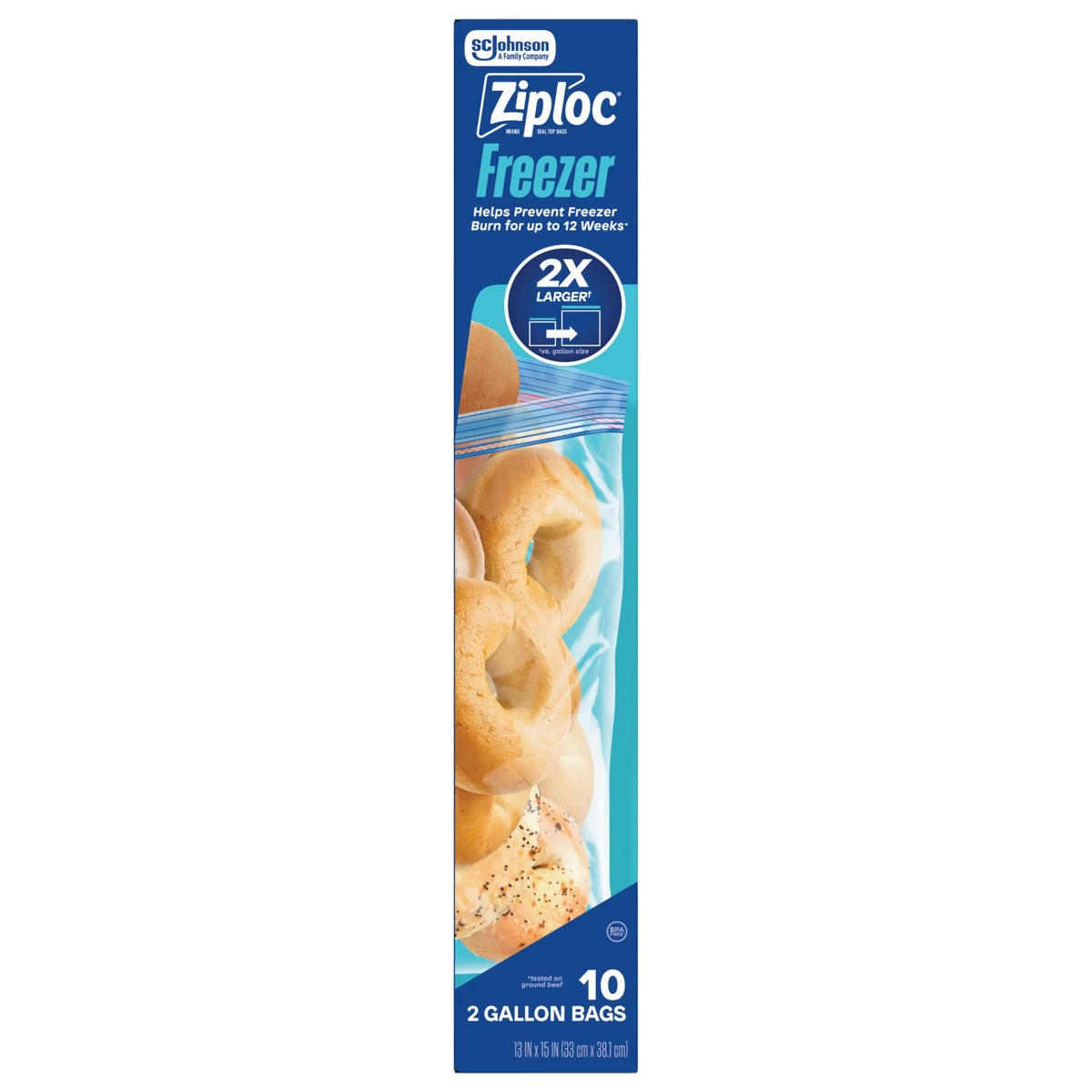 Ziploc 2-gallon diepvrieszakke - Meal Prep Freezer recensie en prijs