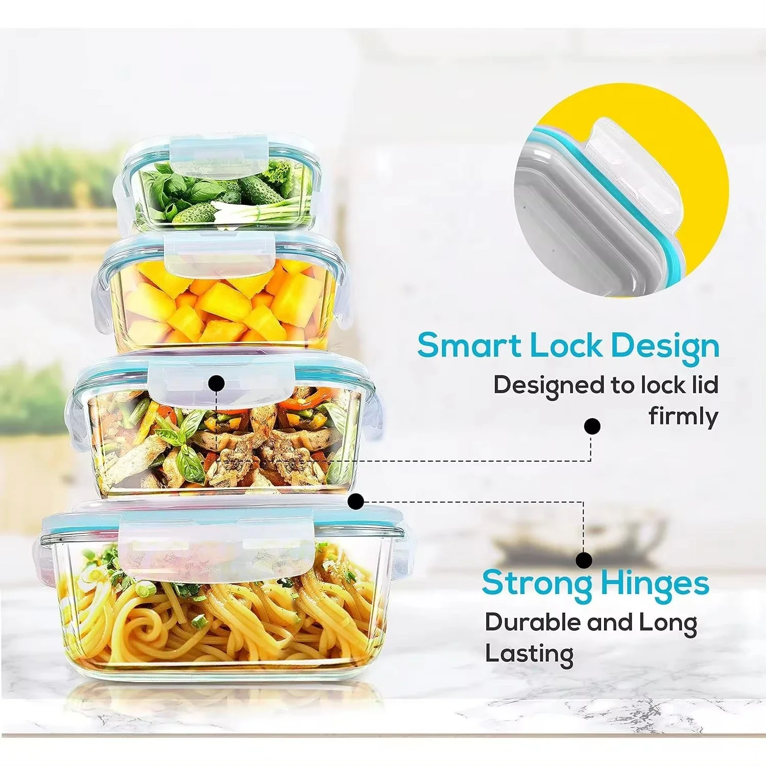 Glazen lunchbox Voedselopslagc - Meal Prep Freezer recensie en prijs